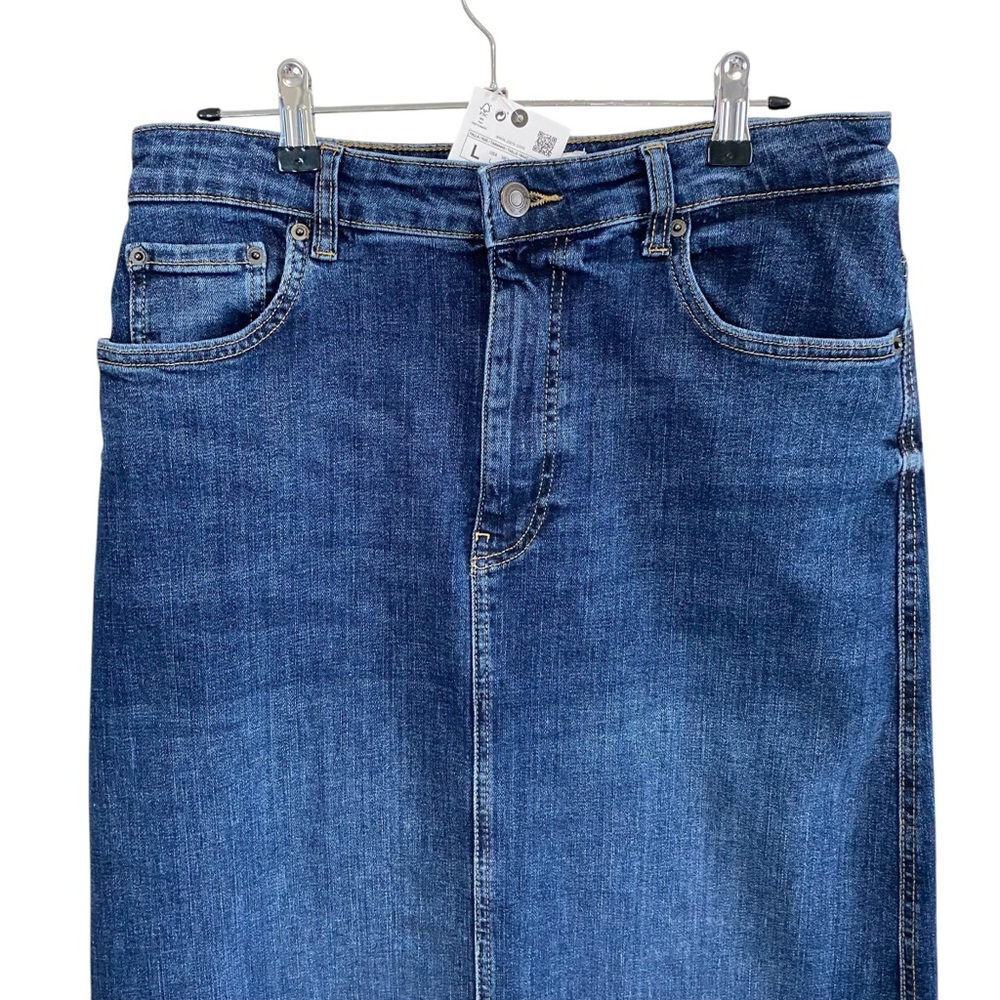 COO? Zara - High Waisted Denim Skirt - L - Picture 5 of 11